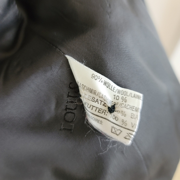 VTG 80s Louis Féraud Velvet Applique Blazer Jacket - Picture 10 of 12